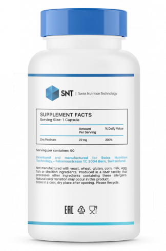 SNT Zinc Picolinate 22 mg SNT Zinc Picolinate 22 mg