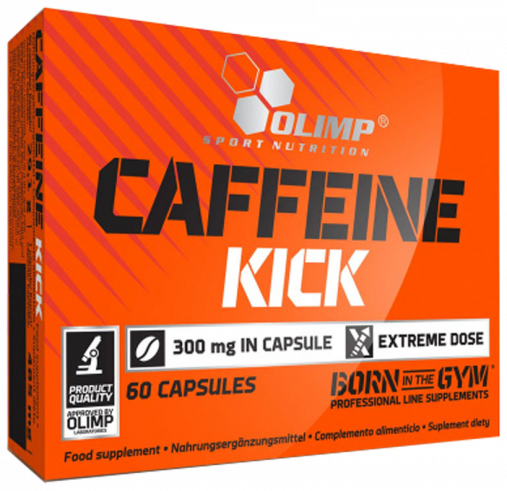 Olimp Sport Nutrition Caffeine Kick, Кофеин Кик, 60 капсул
