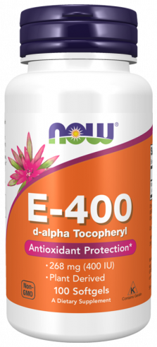 NOW Vitamin E-400 D-Alpha Tocopheryl, 100 капсул NOW Vitamin E-400 D-Alpha Tocopheryl, 100 капсул