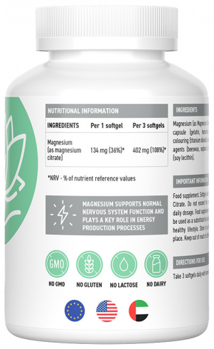 Ultrasupps Magnesium Citrate, 90 капсул Ultrasupps Magnesium Citrate, 90 капсул