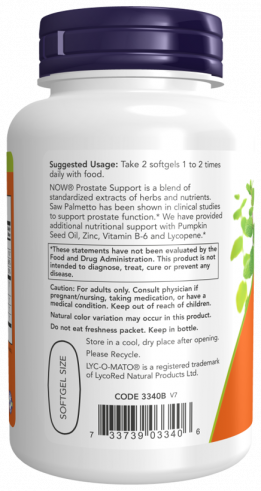 NOW Простат Суппорт, 90 капсул