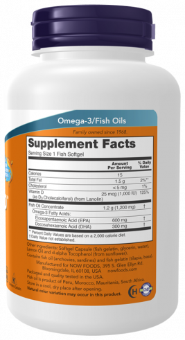 NOW Ultra Omega 3-D, 180 капсул NOW Ultra Omega 3-D, 180 капсул
