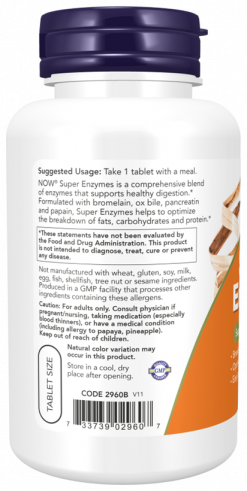 NOW Super Enzymes, 90 таблеток NOW Super Enzymes, 90 таблеток