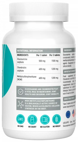 Ultrasupps Glucosamine Chondroitin MSM Flex Formula, 90 таблеток