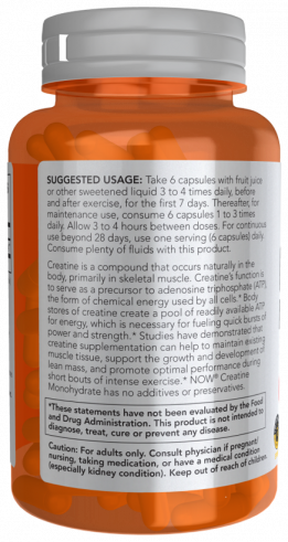 NOW Creatine Monohydrate 750 mg NOW Creatine Monohydrate 750 mg