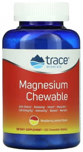 Trace Minerals Magnesium Chewable, 120 таблеток