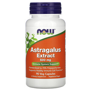 NOW Astragalus Extract 500 мг, 90 капс NOW Astragalus Extract 500 мг, 90 капс