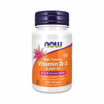 NOW Vitamin D-3 2000 IU, 240 капсул NOW Vitamin D-3 2000 IU, 240 капсул