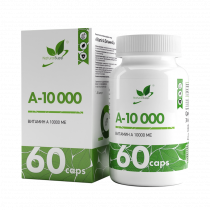 Natural Supp Vitamin A 10000 МЕ, 60 капсул