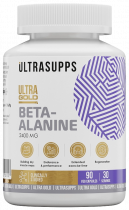 Ultrasupps Ultra Gold Beta- Alanine, Ультра Голд Бета-Аланин, 90 капсул