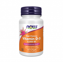 NOW Vitamin D-3 2000 IU, 120 капсул NOW Vitamin D-3 2000 IU, 120 капсул