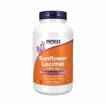 NOW Sunflower Lecithin 1200 mg, 200 капсул NOW Sunflower Lecithin 1200 mg, 200 капсул